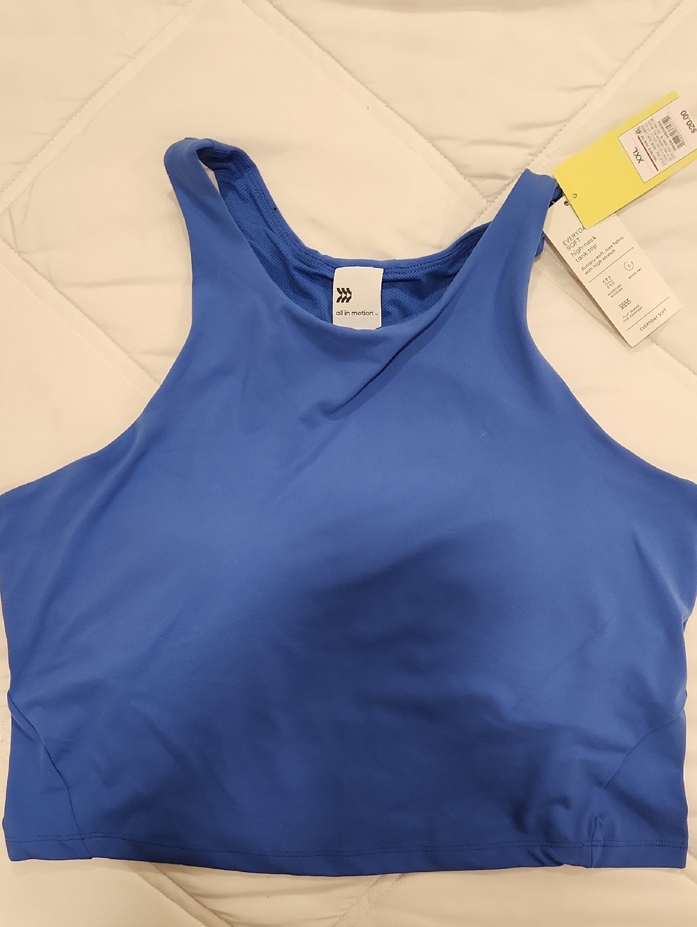 all in motion Royal Blue High Neck Sports Bra